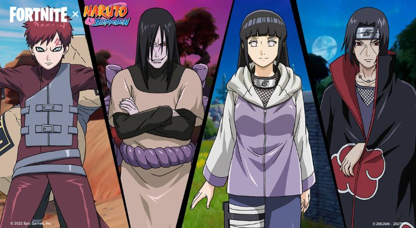Nuevas skins de Naruto llegan a&nbsp;Fortnite