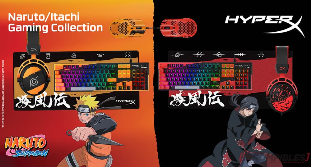 HyperX lanza línea de periféricos inspirados en Naruto&nbsp;Shippuden