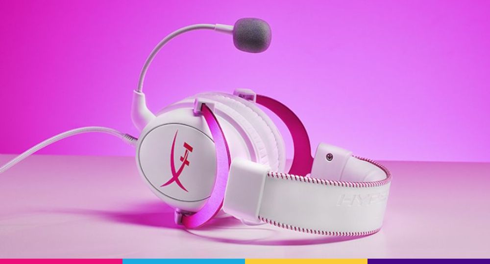 HyperX lanza nueva versión de sus headsets Cloud II en rosa y&nbsp;blanco