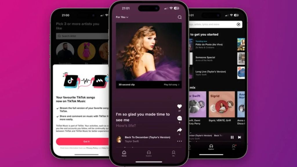 TikTok lanzó su propio servicio de música streaming para competir contra&nbsp;Spotify