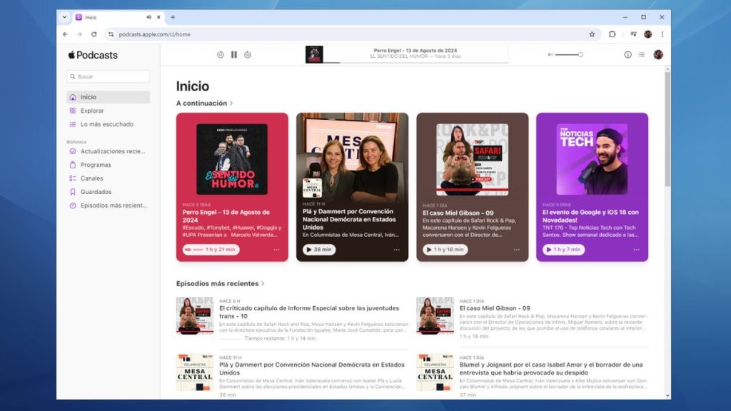 Se puede acceder desde cualquier dispositivo: Apple Podcasts llega a navegadores&nbsp;web