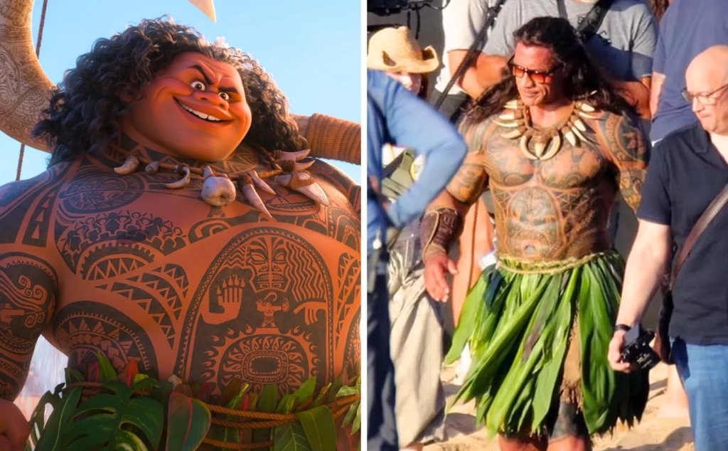 Dwayne Johnson deslumbra como Maui en el live-action de&nbsp;Moana